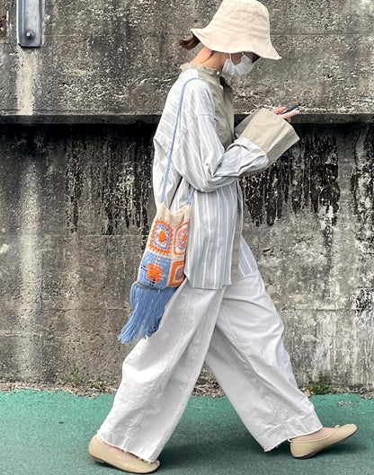 Beige Cotton &amp; Linen Everyday Hat