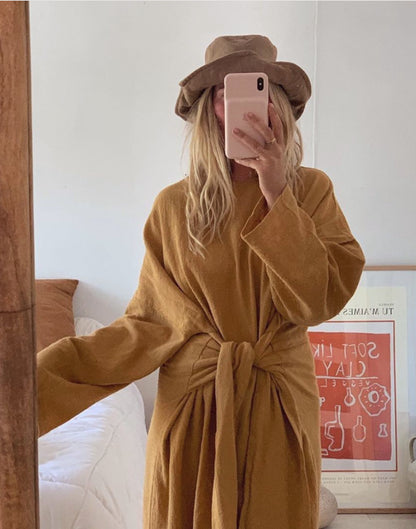 Hazelnut Cotton &amp; Linen Everyday Hat