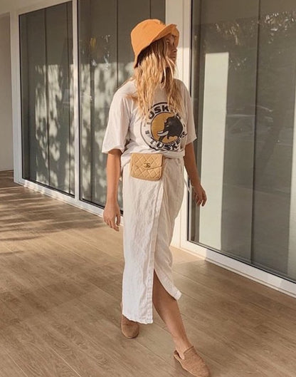 Mustard Cotton &amp; Linen Everyday Hat