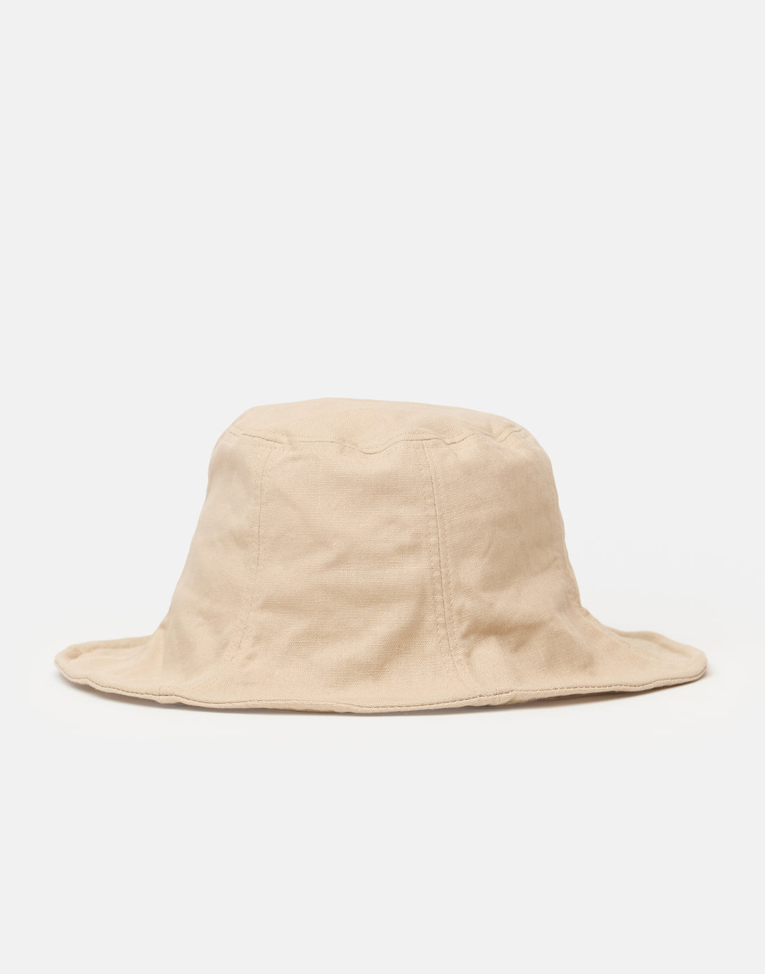 Beige Cotton &amp; Linen Everyday Hat