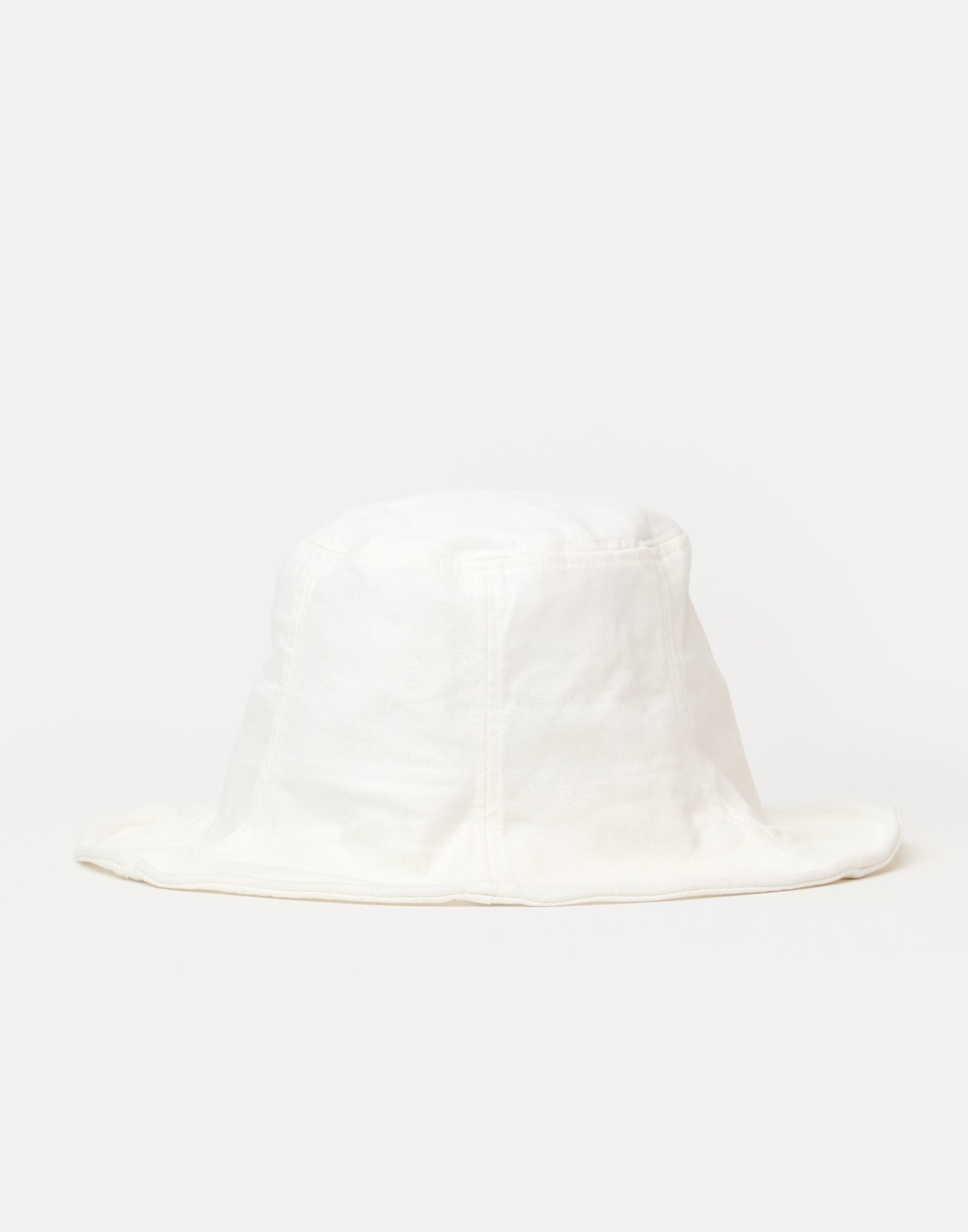 White Cotton &amp; Linen Everyday Hat