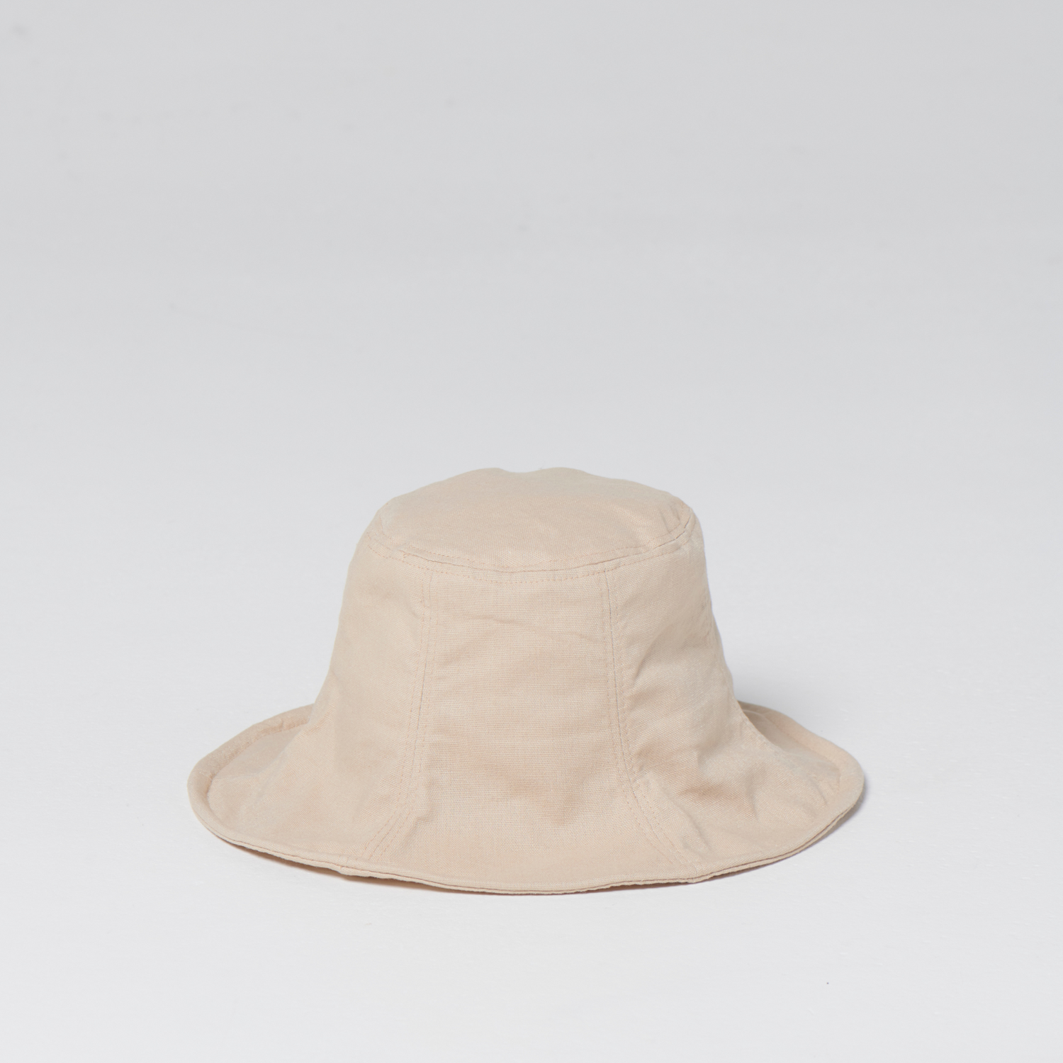 Beige Cotton &amp; Linen Everyday Hat