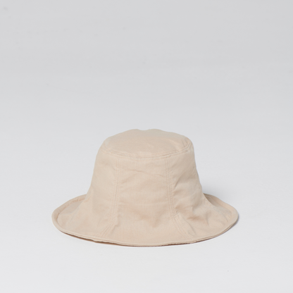 Beige Cotton &amp; Linen Everyday Hat