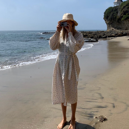 Beige Cotton &amp; Linen Everyday Hat