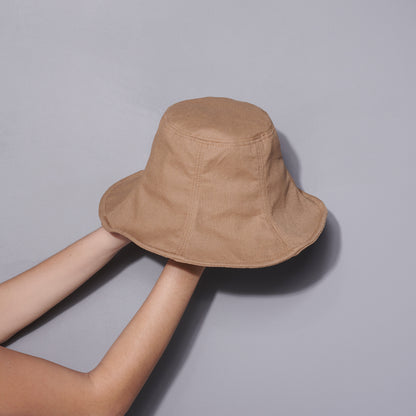 Hazelnut Cotton &amp; Linen Everyday Hat